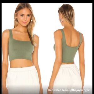 Sleek Olive Green Tank Top